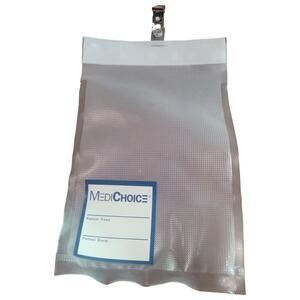 MediChoice Telemetry Pouch, Polyethylene, 5-1/4" x 8-1/8" Clear, MC500 Box of 50